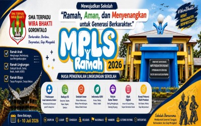 MPLS ANGKATAN XXV SMAS TERPADU WIRA BHAKTI GORONTALO RESMI DIBUKA